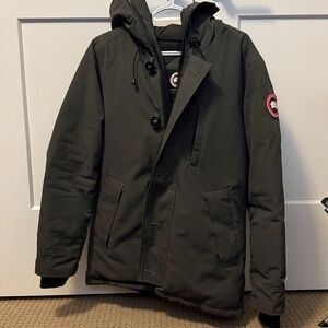Canada Goose Dark Gray Hooded Jacket